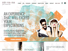 Tablet Screenshot of nirvanahairstudiospa.ca